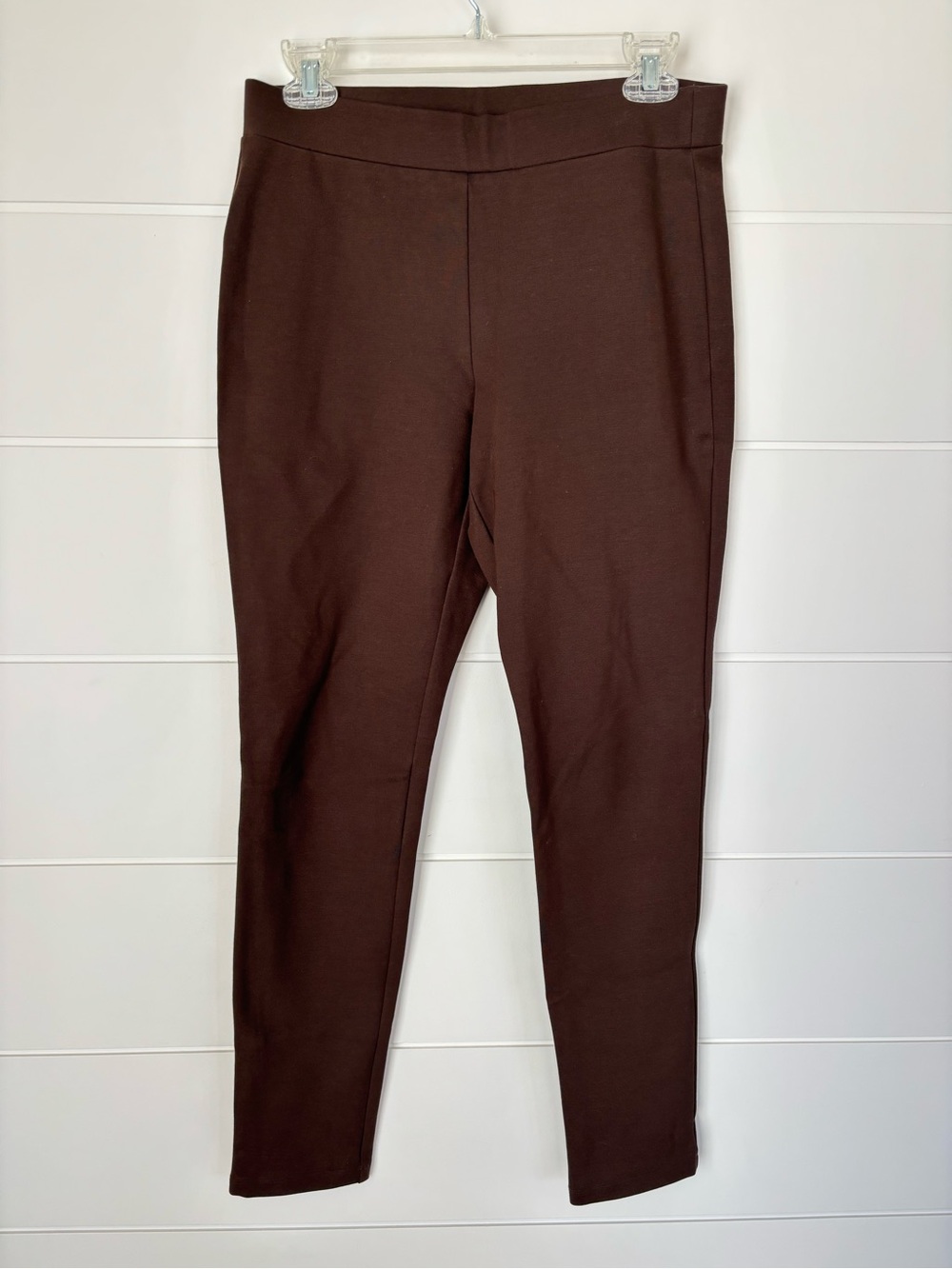 Theory Pull on Women's Brown Stretch Pants Size Medium